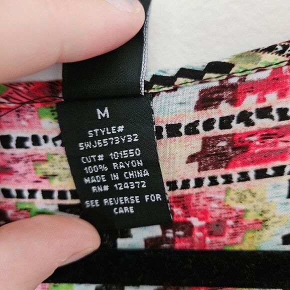 Love Tease Cardigan Kimono Lightweight Pattern Fringe Print Casual Open Front - Picture 10 of 11